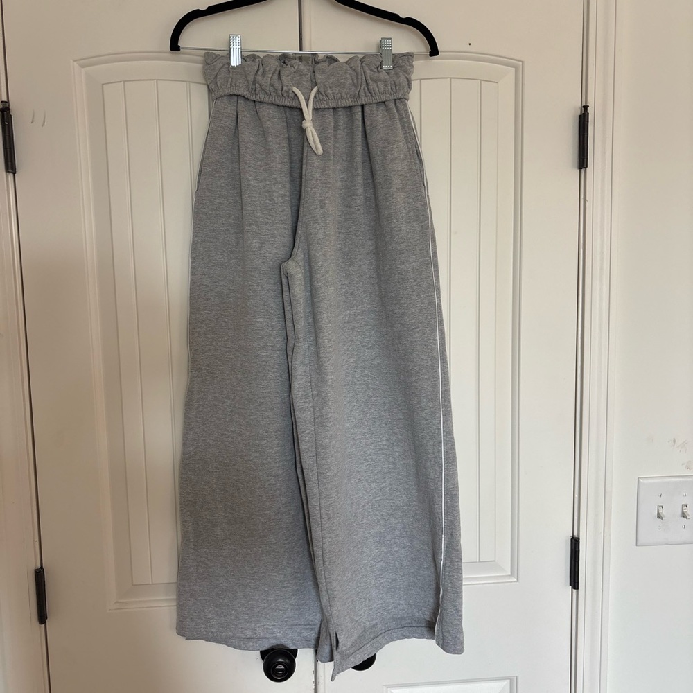 Women's Gray Wide Leg Pants